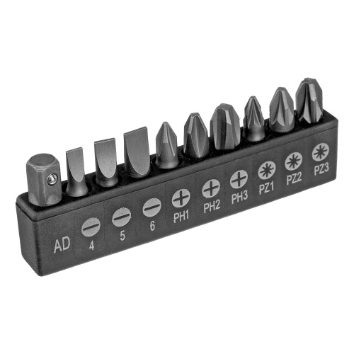 Отвертка реверсивная с набором бит и насадок торцевых, CrV, 1/4, 16 шт Matrix по ценам производителя в Краснодаре с доставкой по всей России