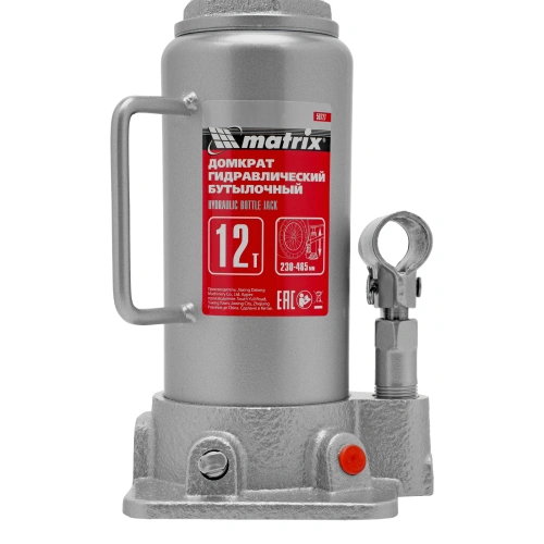 Домкрат гидравлический бутылочный, 12 т, высота подъема 230-465 мм Matrix по ценам производителя в Краснодаре с доставкой по всей России