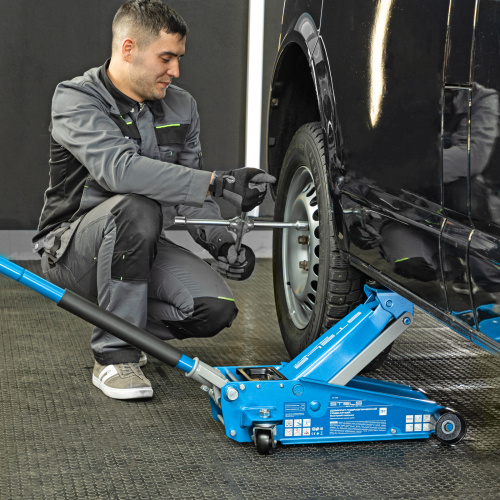 Домкрат гидравлический подкатной, 3 т, 120-450 мм, быстрый подъем, проф. Stels по ценам производителя в Краснодаре с доставкой по всей России