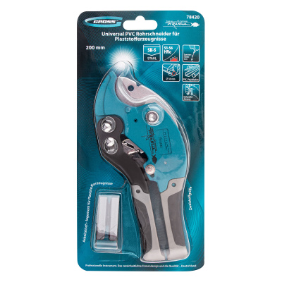 Ножницы для резки изделий из ПВХ, D до 36 мм, двухкомпонентные рукоятки, рабочий стол для плоских изделий Gross по ценам производителя в Краснодаре с доставкой по всей России