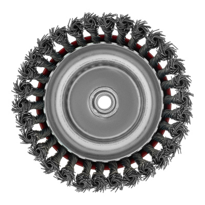 Щетка для УШМ, 150 мм, М14, "чашка", крученая проволока 0.8 мм Matrix по ценам производителя в Краснодаре с доставкой по всей России