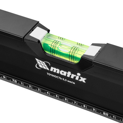 Уровень алюминиевый, усиленный, фрезерованный, 3 глазка, двухкомпонентные рукоятки, 1500 мм Matrix по ценам производителя в Краснодаре с доставкой по всей России