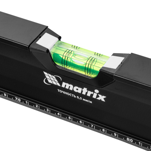 Уровень алюминиевый, усиленный, фрезерованный, 3 глазка, двухкомпонентные рукоятки, 1500 мм Matrix по ценам производителя в Краснодаре с доставкой по всей России