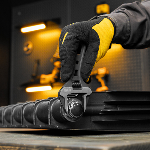 Ключ разводной 135 мм, CrV, кованый, укороченная рукоятка Denzel по ценам производителя в Краснодаре с доставкой по всей России