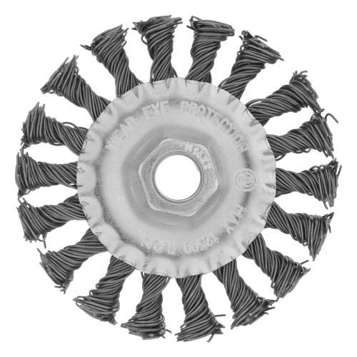 Щетка для УШМ 100 мм, М14, плоская, крученая проволока 0.8 мм Matrix по ценам производителя в Краснодаре с доставкой по всей России