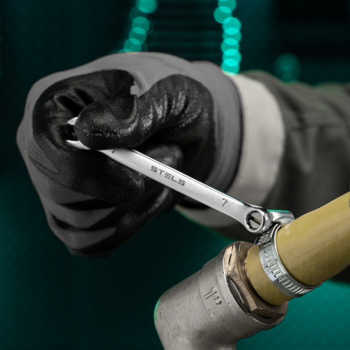 Ключ комбинированный, 7 мм, CrV, матовый хром Stels по ценам производителя в Краснодаре с доставкой по всей России