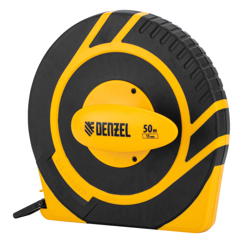 Рулетка геодезическая 50 м х 15 мм, закрытый корпус, фиберглассовая лента Denzel по ценам производителя в Краснодаре с доставкой по всей России