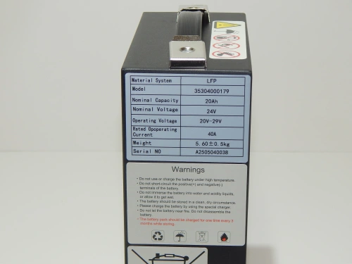 Аккумулятор литий-ионный (Li-ion) 24В/20Ач 186х85х266  для тележек CBD15 по ценам производителя в Краснодаре с доставкой по всей России