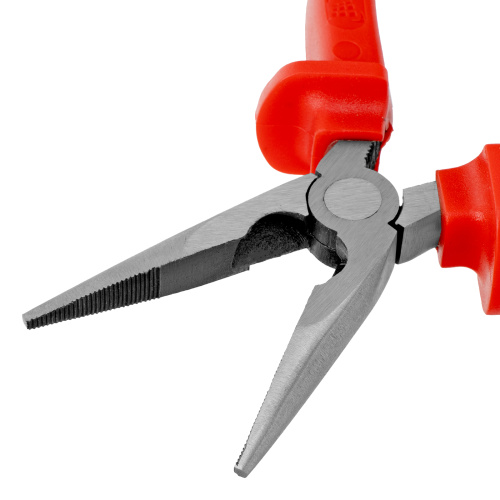 Длинногубцы прямые Econom, 160 мм, шлифованные, пластмассовые рукоятки Matrix по ценам производителя в Краснодаре с доставкой по всей России