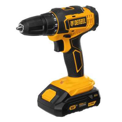 Дрель-шуруповерт аккумуляторная CDL-18-02BM, Li-Ion, 18 В, 2 аккумулятор Denzel по ценам производителя в Краснодаре с доставкой по всей России