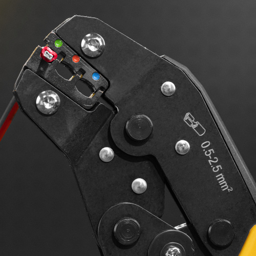 Клещи для обжима изолир. наконечников НКИ и НВИ, разъемов РПИ, гильз ГСИ, 0,5 - 2,5 мм2 Denzel по ценам производителя в Краснодаре с доставкой по всей России