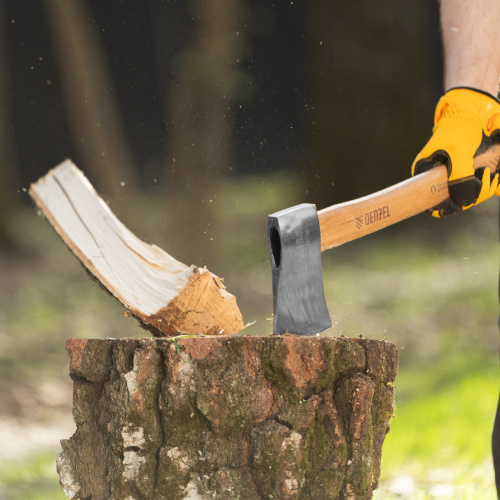 Топор кованый, 1130 г, американский тип, буковая рукоятка, 430мм, EFP Denzel по ценам производителя в Краснодаре с доставкой по всей России