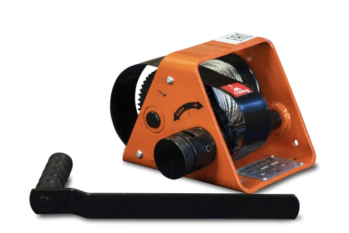 Лебедка ручная барабанная с тросом 1000кг  25м со съемной ручкой TOR GR по ценам производителя в Краснодаре с доставкой по всей России