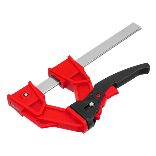 Струбцина реечная быстрозажимная, усиленная, пластиковый корпус рычажно-храповой механизм, 150 х 100 х 306 мм, штанга 5 х 22 мм Matrix по ценам производителя в Краснодаре с доставкой по всей России