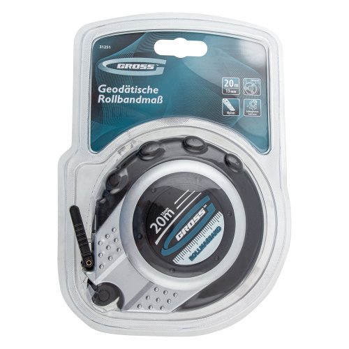 Рулетка геодезическая 20 м х 13 мм, закрытый корпус, металлическая лента, нейлон Gross по ценам производителя в Краснодаре с доставкой по всей России