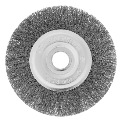 Щетка для УШМ, 150 мм, посадка 22.2 мм, плоская, витая проволока Сибртех по ценам производителя в Краснодаре с доставкой по всей России