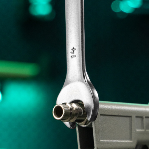 Ключ комбинированный, 14 мм, CrV, матовый хром Stels по ценам производителя в Краснодаре с доставкой по всей России