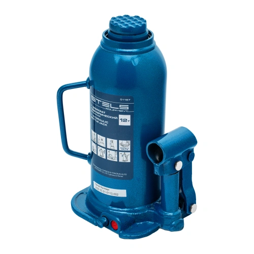 Домкрат гидравлический бутылочный, 12 т, h подъема 227-457 мм Stels по ценам производителя в Краснодаре с доставкой по всей России