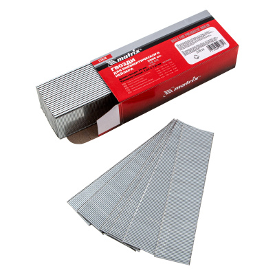 Гвозди для пневматического нейлера, длина 30 мм, ширина 1.25 мм, толщина 1 мм, 5000 шт Matrix по ценам производителя в Краснодаре с доставкой по всей России