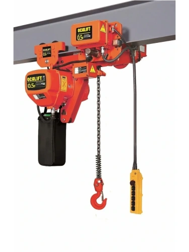 0,5т 12м УСВ таль цепная ТЭЦ OCALIFT 005-01LHD 380в передвижная двухскоростная купить в Москве с доставкой по всей России | ProtosMarket.ru