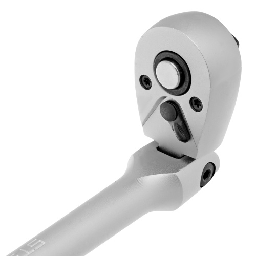 Ключ-трещотка шарнирный 3/8", СrV, 72 зуба, с быстрым сбросом, матовый хром Stels по ценам производителя в Краснодаре с доставкой по всей России