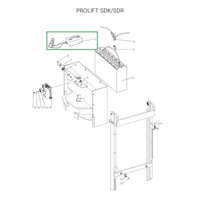 Зарядное устройство для штабелеров SDR 1536/1545S/1645/1656/2036/2045, SDK по ценам производителя в Краснодаре с доставкой по всей России
