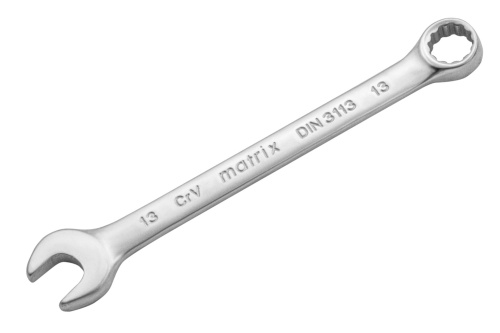 Ключ комбинированный, 13 мм, CrV, матовый хром Matrix по ценам производителя в Краснодаре с доставкой по всей России