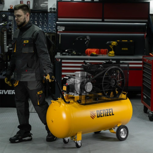 Компрессор воздушный рем. привод BCV 5500-T/200, 5,5 кВт, 200 литров, 850 л/мин Denzel по ценам производителя в Краснодаре с доставкой по всей России