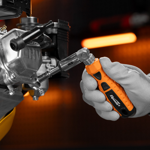 Отвертка реверсивная с шарниром, биты, торцевые головки, 18 шт, Sparta по ценам производителя в Краснодаре с доставкой по всей России