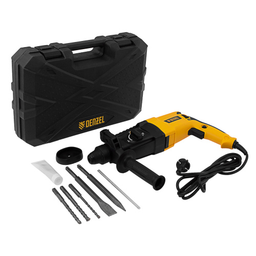 Перфоратор электрический RHH-800-26, SDS-plus, 800 Вт, 3 Дж, 3 плюс 1 реж. Denzel по ценам производителя в Краснодаре с доставкой по всей России