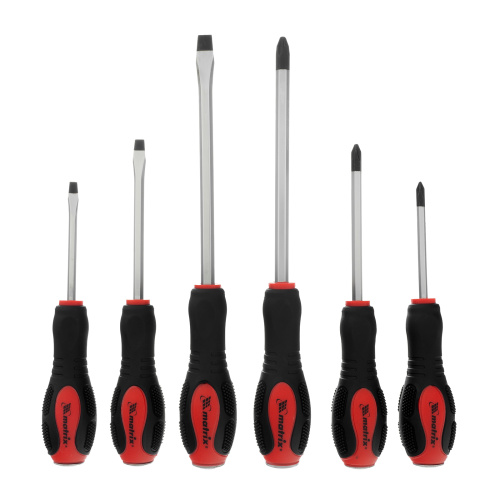 Набор ударных отверток 6 шт, PH1 х 75, PH2 х 100, PH3 х 150, SL5 х 75, SL6 х 100, SL8 х 150, CrV Matrix по ценам производителя в Краснодаре с доставкой по всей России