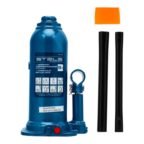 Домкрат гидравлический бутылочный, 5 т, h подъема 207-404 мм Stels по ценам производителя в Краснодаре с доставкой по всей России