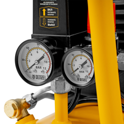 Компрессор воздушный DLC1300/24 безмасляный 1.3 кВт, 24 литра, 206 л/мин Denzel по ценам производителя в Краснодаре с доставкой по всей России