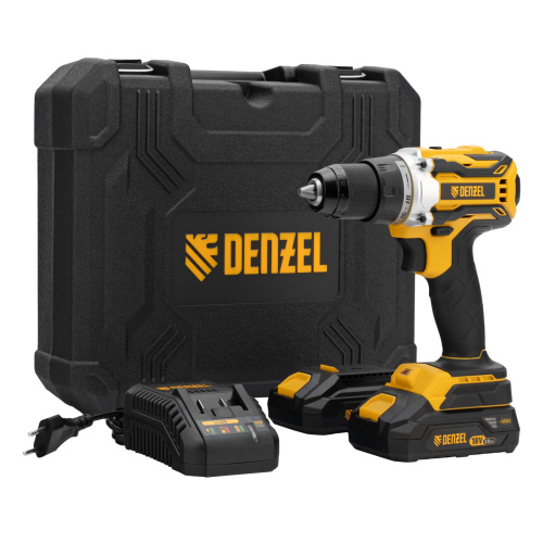 Дрель-шуруповерт аккумуляторная, бесщет. BLDL-18-02 Li-Ion, 18 В Denzel по ценам производителя в Краснодаре с доставкой по всей России