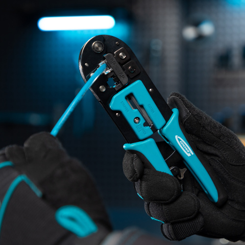 Клещи для обжима телефонных и компьютерных клемм RJ-45, 6P, 8P и RJ-11/12, 6P, 8P Gross по ценам производителя в Краснодаре с доставкой по всей России