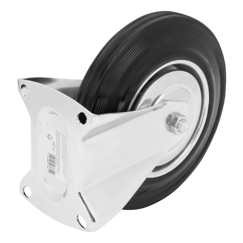 Колесо неповоротное D 200 мм, крепление  платформенное Сибртех по ценам производителя в Краснодаре с доставкой по всей России