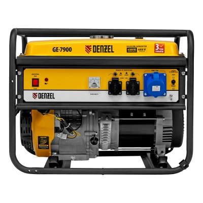 Генератор бензиновый GE 7900, 6.5 кВт, 220 В/50 Гц, 25 л, ручной пуск Denzel купить в Москве с доставкой по всей России | ProtosMarket.ru
