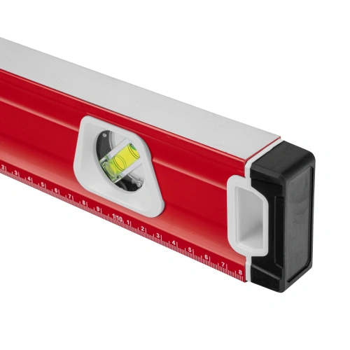 Уровень алюминиевый, магнит, фрезерованный, 3 глазка (1 зеркальный) двухкомпонентные рукоятки, 1200 мм Matrix по ценам производителя в Краснодаре с доставкой по всей России