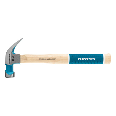 Молоток-гвоздодер, 450 г, угол 45, магнит, обрезиненная рукоятка American hickory GROSS по ценам производителя в Краснодаре с доставкой по всей России