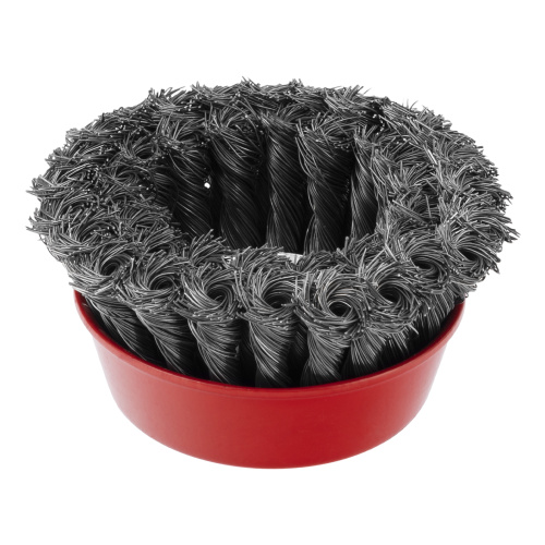 Щетка для УШМ, 100 мм, М14, "чашка", двухрядная, крученая проволока 0.35 мм Matrix по ценам производителя в Краснодаре с доставкой по всей России