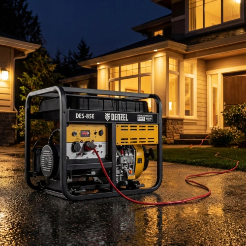 Генератор дизельный DES-85E, 8,5 кВт, 230 В, 16 л, электростартер Denzel по ценам производителя в Краснодаре с доставкой по всей России
