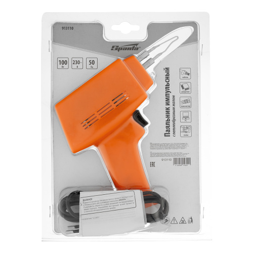 Паяльник импульсный с петлеобразным жалом, 100 Вт, 220 В Sparta по ценам производителя в Краснодаре с доставкой по всей России