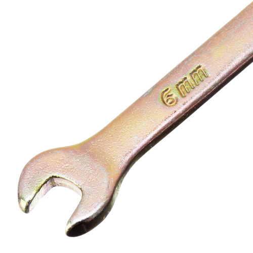 Ключ комбинированный, 6 мм, желтый цинк Сибртех по ценам производителя в Краснодаре с доставкой по всей России