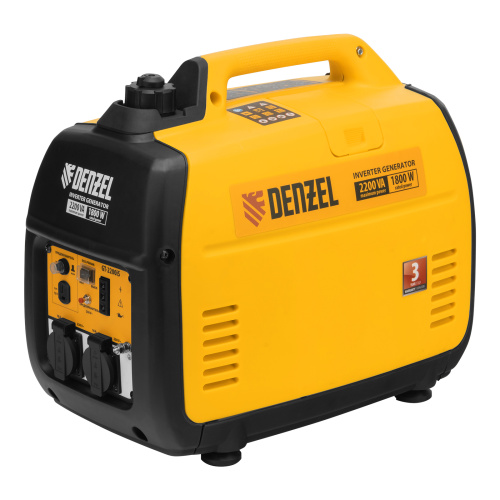 Генератор инверторный GT-2200iS, 2.2 кВт, 230 В, бак 4 л, закрытый корпус, ручной старт Denzel по ценам производителя в Краснодаре с доставкой по всей России