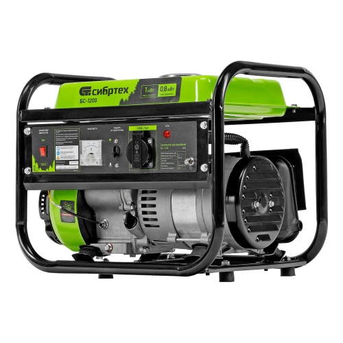 Генератор бензиновый БС-1200, 1 кВт, 230 В, четырехтактный, 5.5 л, ручной стартер Сибртех по ценам производителя в Краснодаре с доставкой по всей России