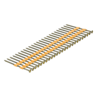 Гвозди для пнев. нейлера (крашен.) длина - 65 мм, диам. - 2,9 мм, 2000 шт. Denzel по ценам производителя в Краснодаре с доставкой по всей России