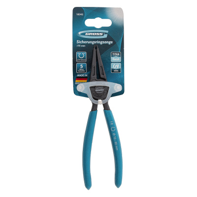 Съемник, 175 мм, для внутренних стопорных колец (19-60 мм) прямые губки (сжим) Gross по ценам производителя в Краснодаре с доставкой по всей России