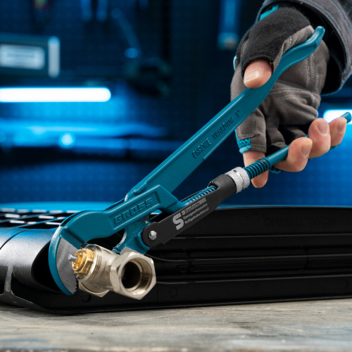 Ключ трубный рычажный 1, №1, цельнокованый, CrV, тип "S" Gross по ценам производителя в Краснодаре с доставкой по всей России