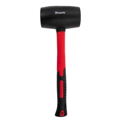 Киянка резиновая, 910 г, черная резина, фибергласовая рукоятка Matrix по ценам производителя в Краснодаре с доставкой по всей России