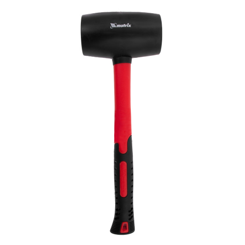 Киянка резиновая, 910 г, черная резина, фибергласовая рукоятка Matrix по ценам производителя в Краснодаре с доставкой по всей России